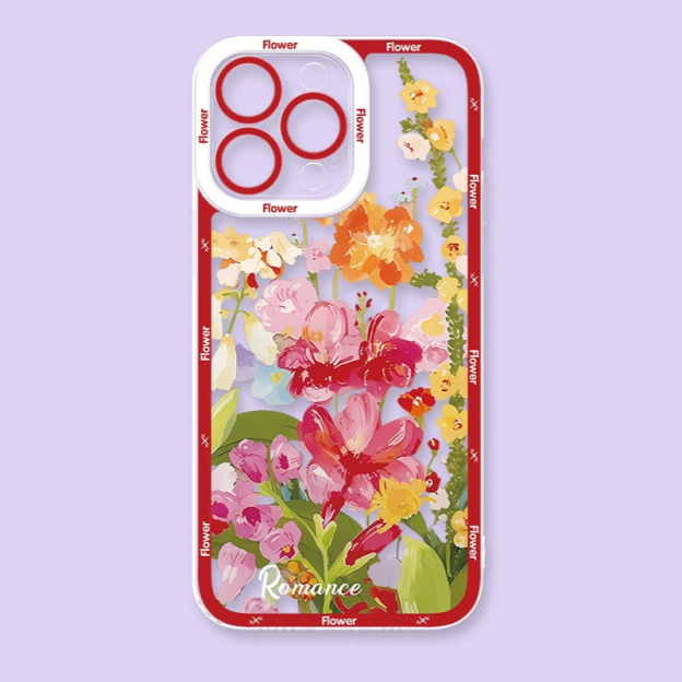 花朵透明防摔軟殼-CASEZONE