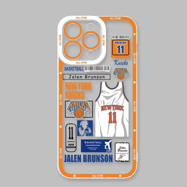 Jalen Brunson佈倫森天使眼透明防摔軟殼-CASEZONE
