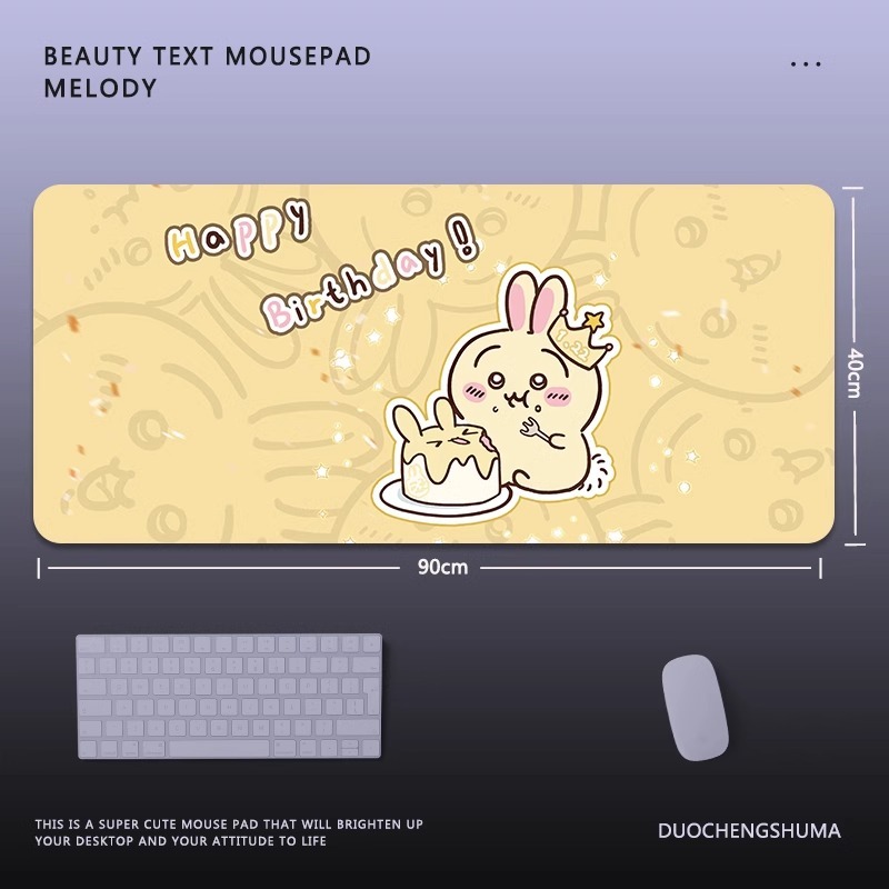 Chiikawa 主題桌墊 布質滑鼠墊-CASEZONE