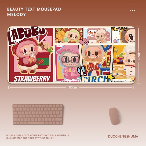 可愛卡通拉布布 主題桌墊 布質滑鼠墊-CASEZONE