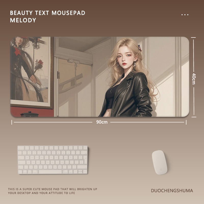 動漫美女 主題桌墊 布質滑鼠墊-CASEZONE