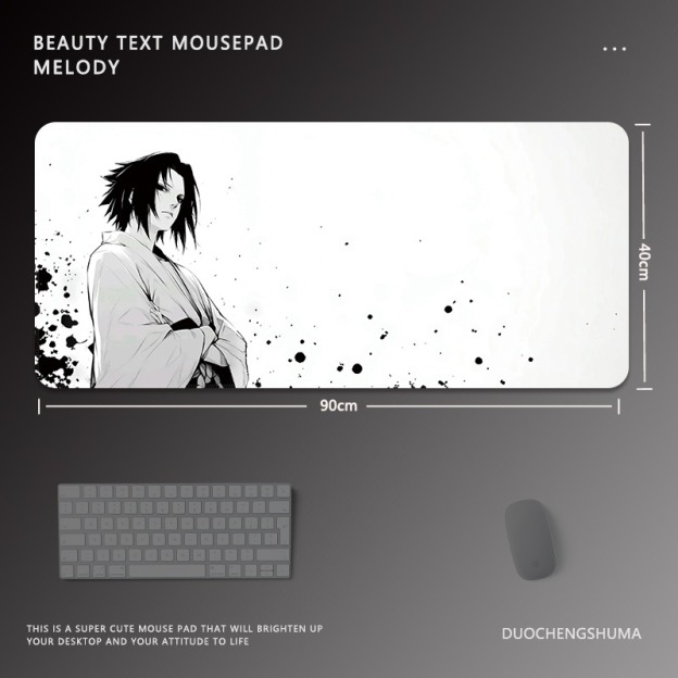 黑白動漫 主題桌墊 布質滑鼠墊-CASEZONE