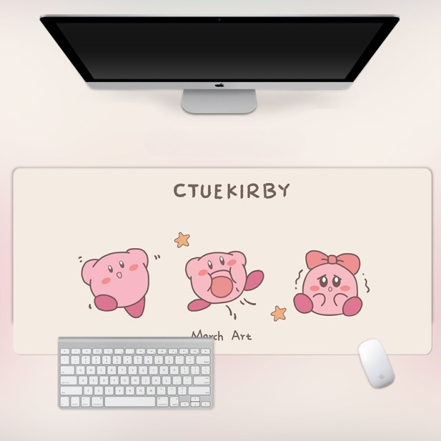 星之卡比 主題桌墊 布質滑鼠墊-CASEZONE