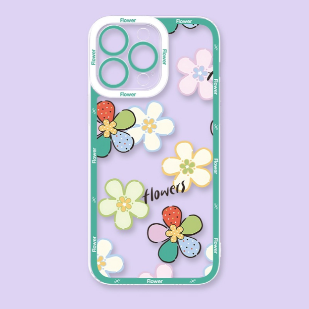 花朵透明防摔軟殼-CASEZONE