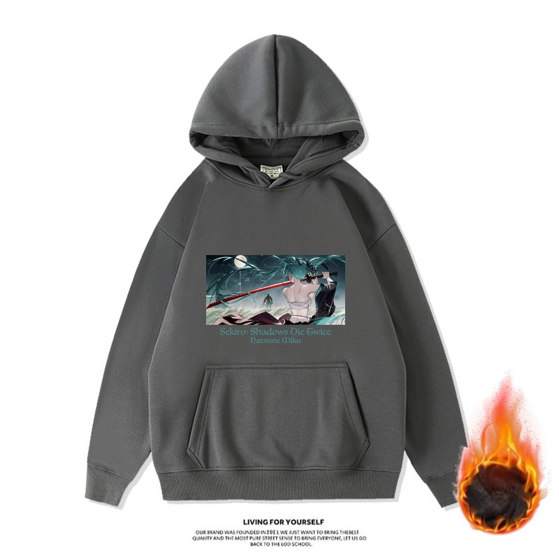 初音未來新款 親子情侶男女款連帽衛衣-CASEZONE