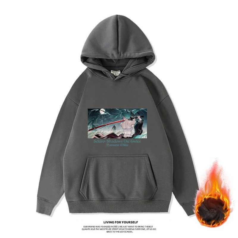 初音未來新款 親子情侶男女款連帽衛衣-CASEZONE