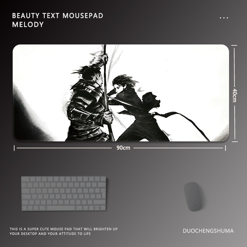 黑白動漫 主題桌墊 布質滑鼠墊-CASEZONE