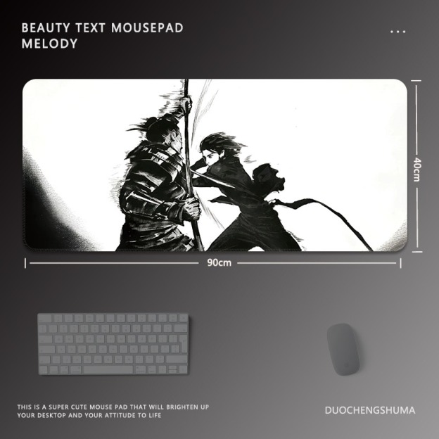 黑白動漫 主題桌墊 布質滑鼠墊-CASEZONE