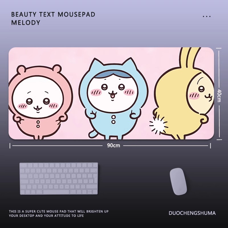 Chiikawa 主題桌墊 布質滑鼠墊-CASEZONE