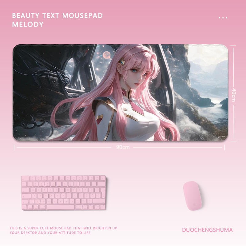 黑貓女孩 主題桌墊 布質滑鼠墊-CASEZONE