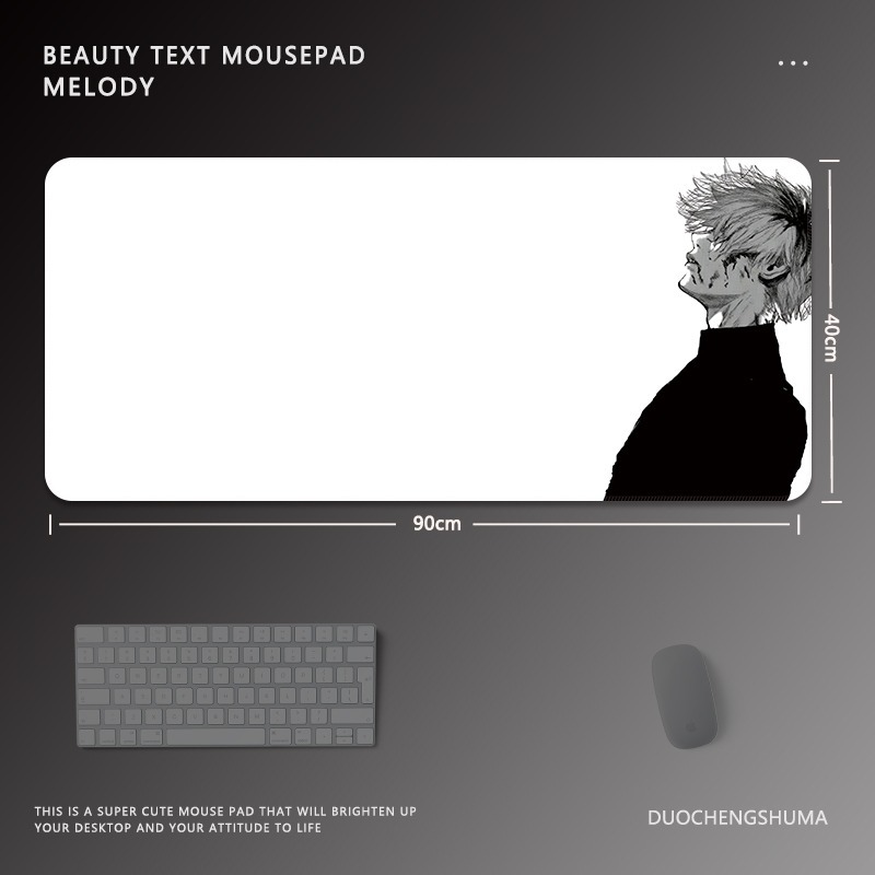 黑白動漫 主題桌墊 布質滑鼠墊-CASEZONE