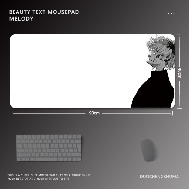 黑白動漫 主題桌墊 布質滑鼠墊-CASEZONE