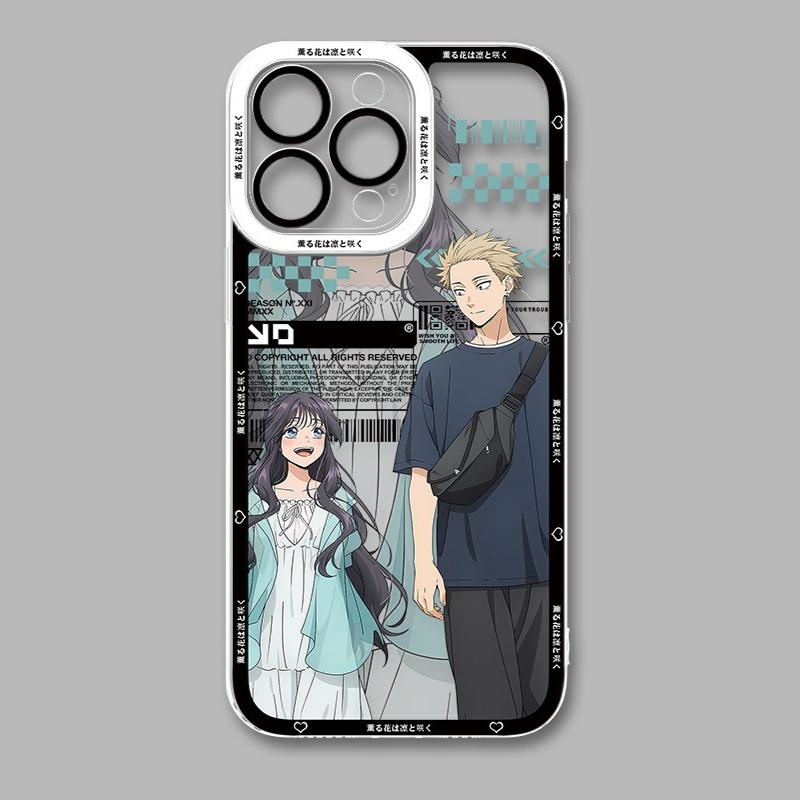 薰香花朵凜然綻放天使眼透明防摔軟殼-CASEZONE