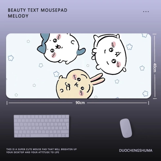 Chiikawa 主題桌墊 布質滑鼠墊-CASEZONE