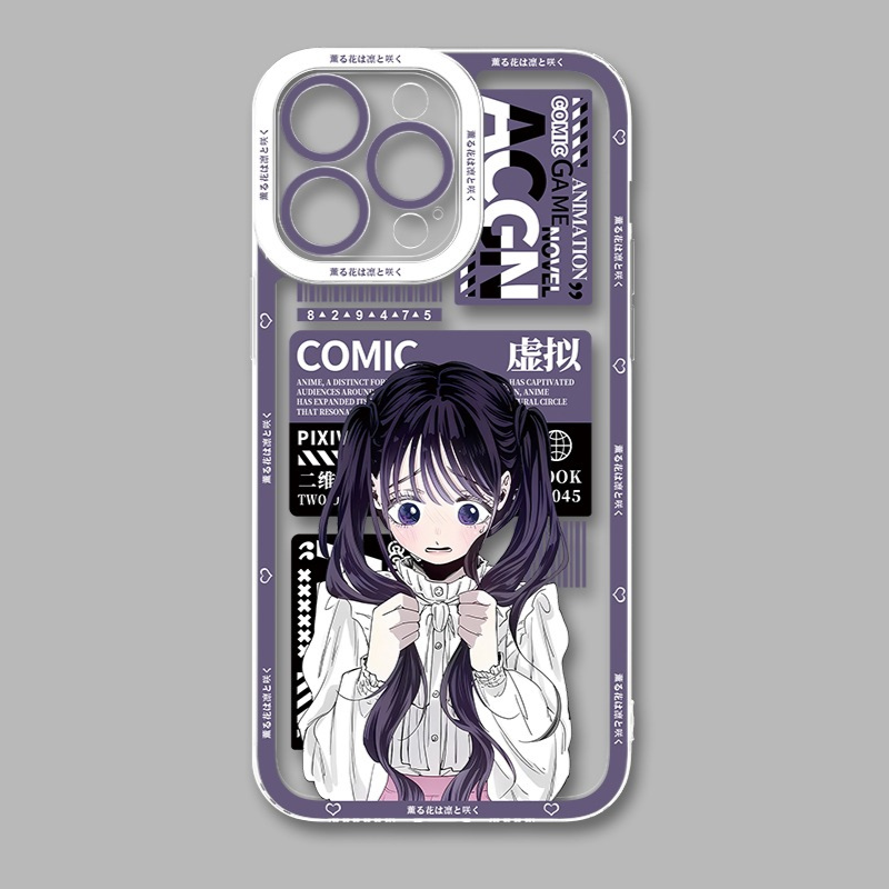 薰香花朵凜然綻放天使眼透明防摔軟殼-CASEZONE