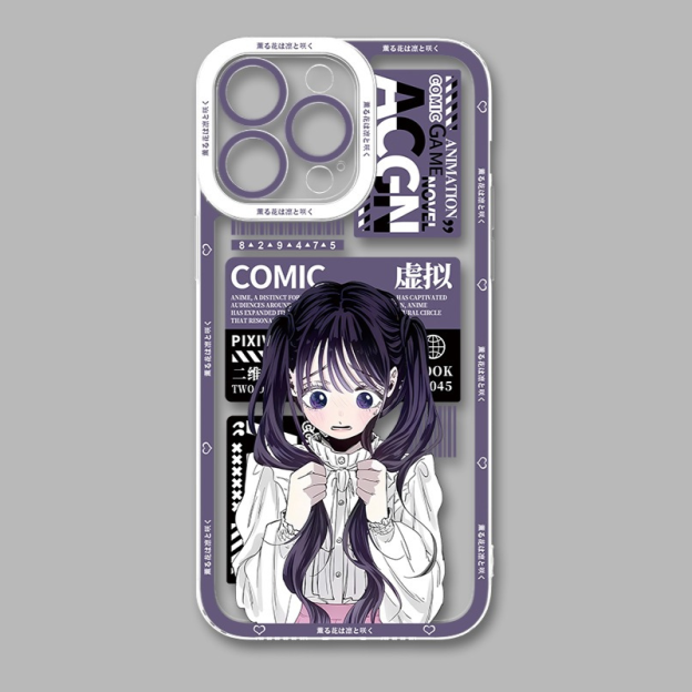 薰香花朵凜然綻放天使眼透明防摔軟殼-CASEZONE