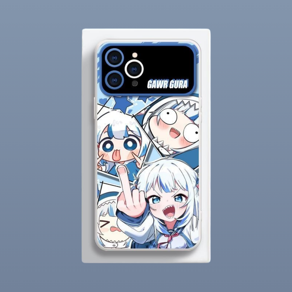 Gawr Gura液態大視窗全包矽膠防摔軟殼-CASEZONE
