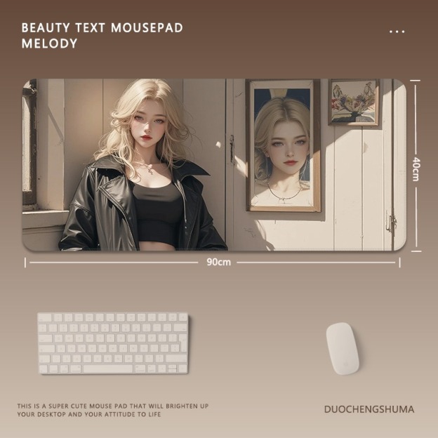 動漫美女 主題桌墊 布質滑鼠墊-CASEZONE