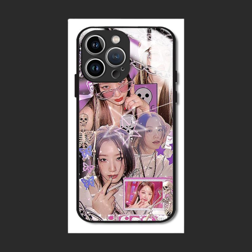(G)I-DLE新款高清全包防摔玻璃殼-CASEZONE