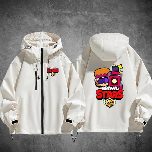 Brawl Stars荒野亂鬥周邊 男女同款秋冬衝鋒衣