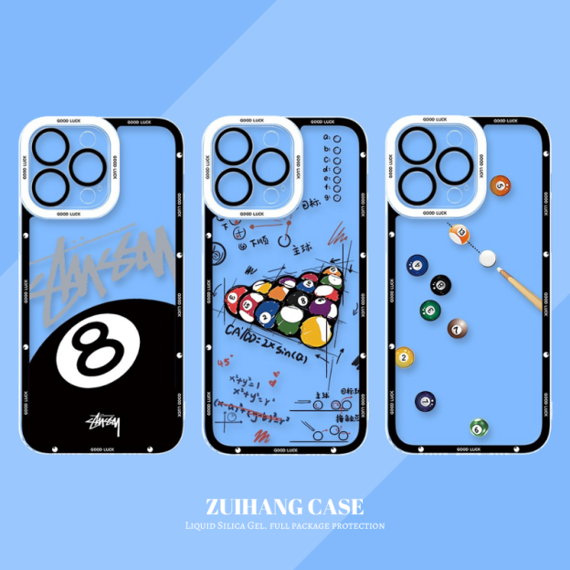 Billiard天使眼透明防摔軟殼-CASEZONE