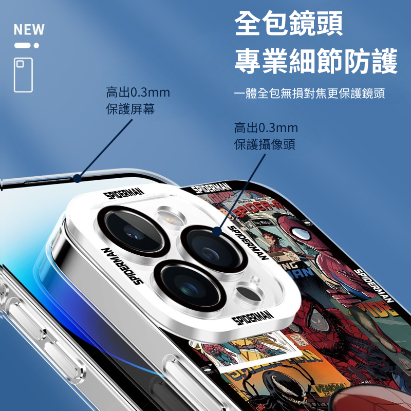 蜘蛛俠透明防摔軟殼-CASEZONE