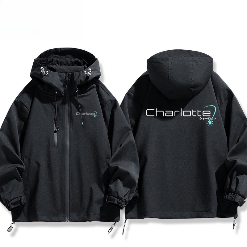 key社Charlotte友利奈緒周邊 男女同款秋冬衝鋒衣