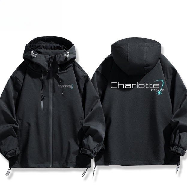 key社Charlotte友利奈緒周邊 男女同款秋冬衝鋒衣