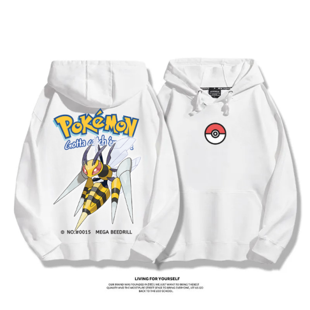 寶可夢 超級進化 2025秋冬新款 親子情侶男女連帽衛衣
