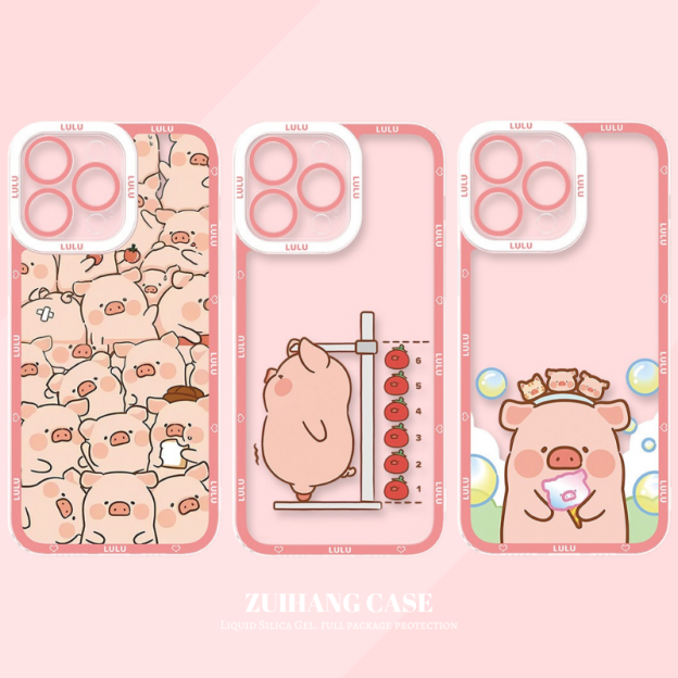 罐頭豬LuLu天使眼透明防摔軟殼