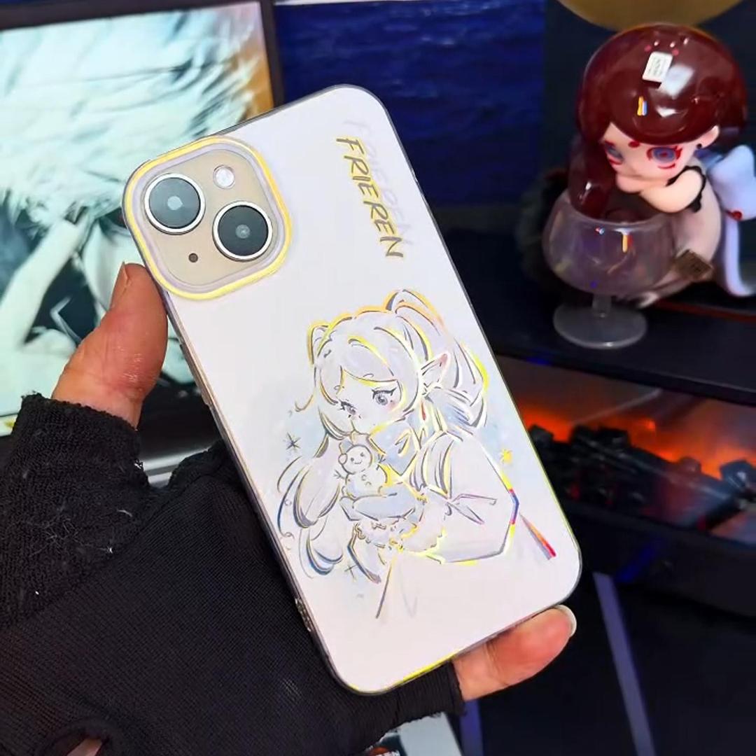 葬送的芙莉蓮極光金漸變手機殼