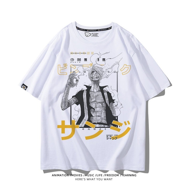 海賊王索隆拔刀周邊 男女同款親子情侶 印花短袖T恤