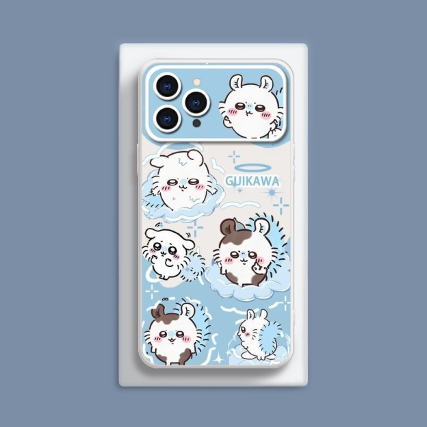 Chiikawa液態大視窗全包矽膠防摔軟殼-CASEZONE