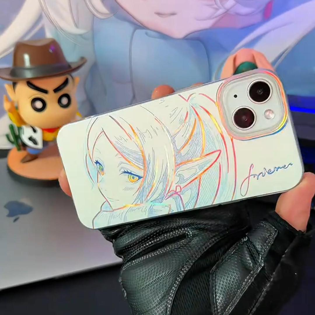 葬送的芙莉蓮極光金漸變手機殼