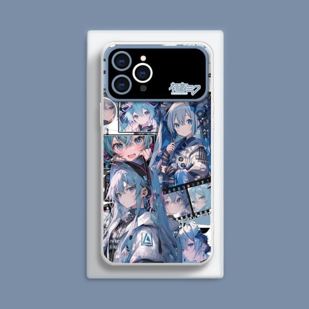 Miku初音未來液態大視窗全包矽膠防摔軟殼-CASEZONE