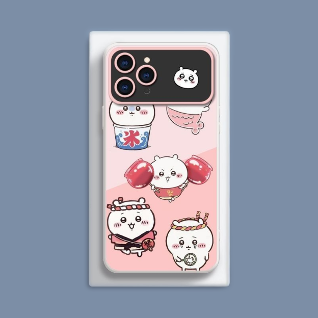 Chiikawa液態大視窗全包矽膠防摔軟殼-CASEZONE