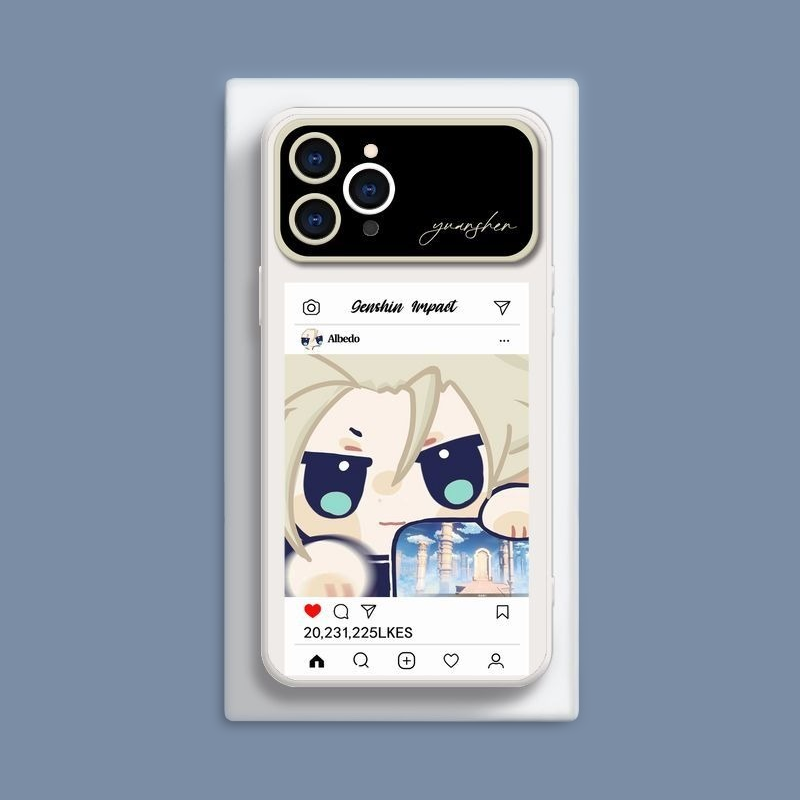 原神液態大視窗全包矽膠防摔軟殼-CASEZONE