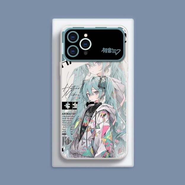 初音未來液態大視窗全包矽膠防摔軟殼-CASEZONE
