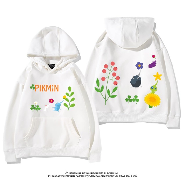 皮克敏PIKMIN4 聯名衛衣新款 親子情侶裝連帽衛衣