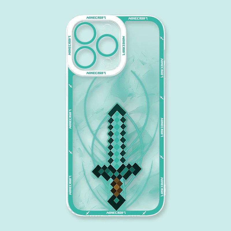 Minecraft我的世界透明防摔軟殼-CASEZONE