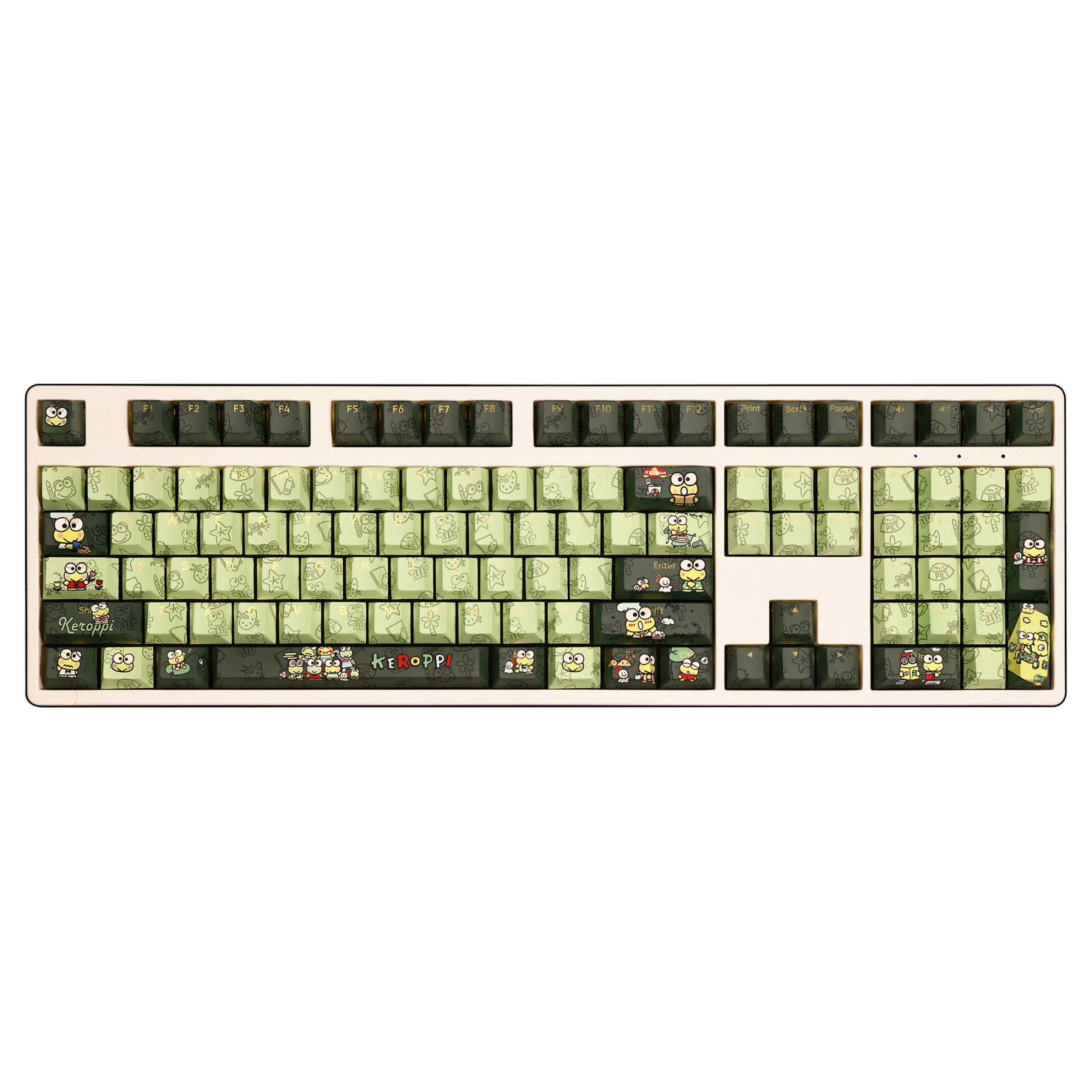 可洛比透光RGB108鍵標準配列衛星軸鍵帽-CASEZONE