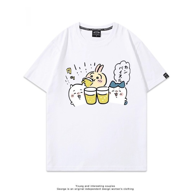 Chiikawa 2025親子情侶男女同款 印花短袖T恤-CASEZONE