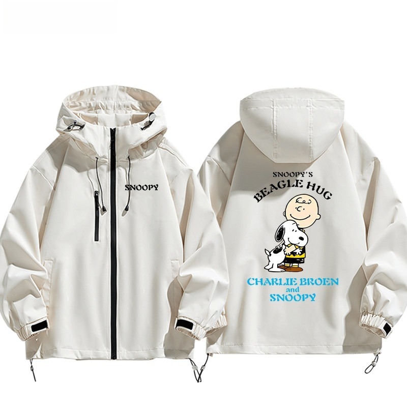 史努比Snoopy周邊 男女同款秋冬衝鋒衣