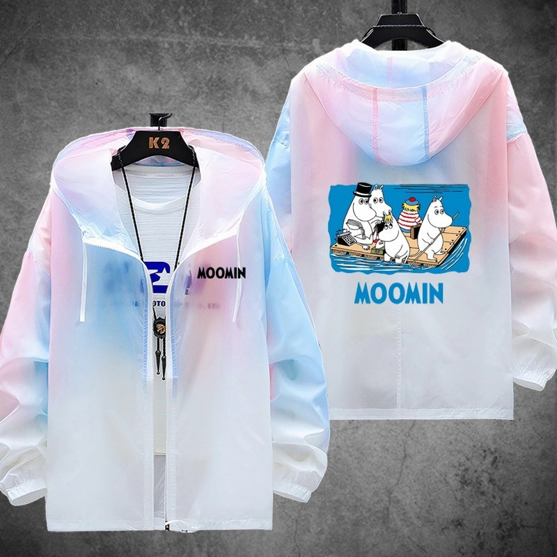 姆明一族Moomins 輕薄透氣漸變防曬衣外套