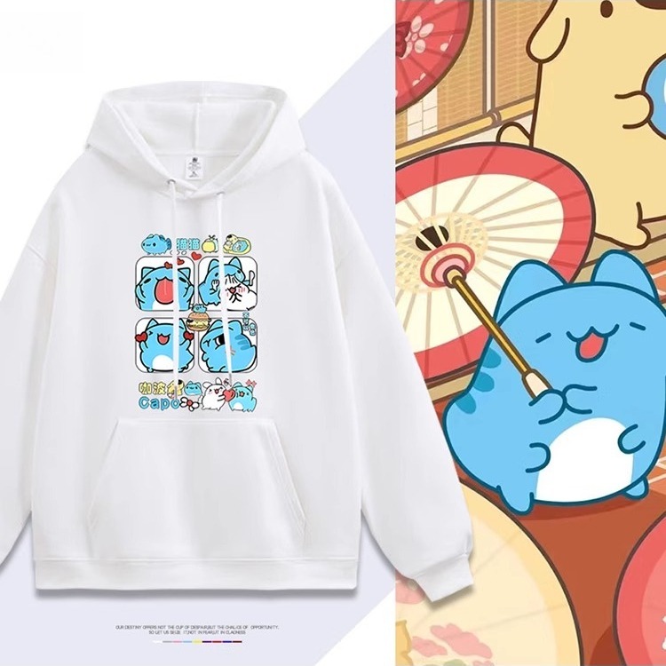 貓貓蟲咖波 2025秋冬新款親子情侶裝連帽衛衣