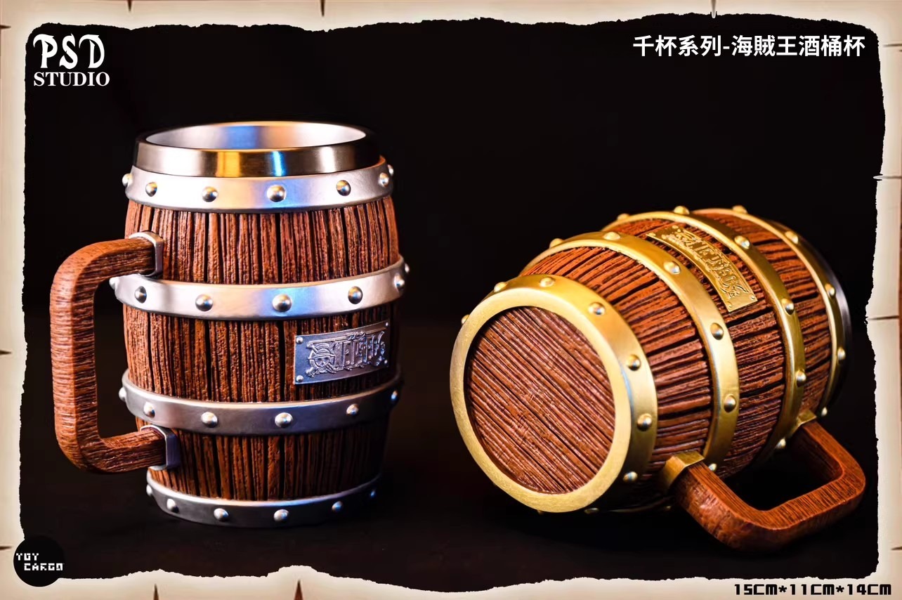 乾杯系列海賊王酒桶水杯 304不鏽鋼內膽手工製作