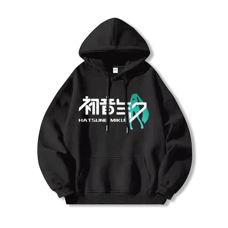 初音未來 聯名衛衣2025秋冬新款 親子情侶裝連帽衛衣