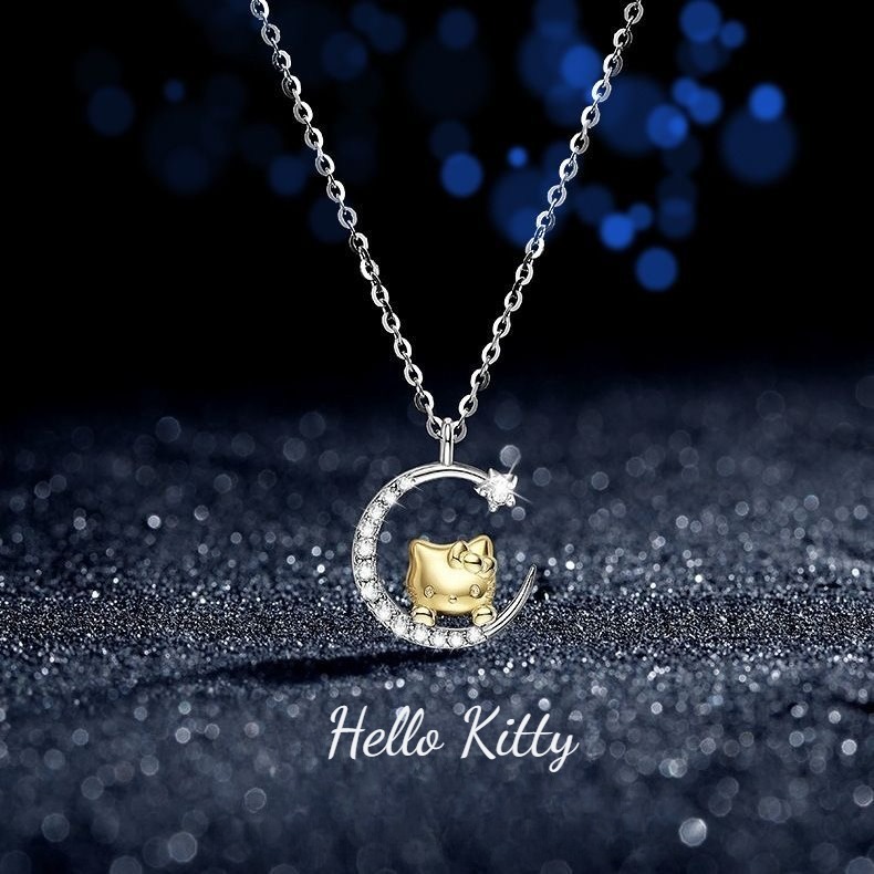 三麗鷗Hello Kitty凱蒂貓 主題躲貓貓水晶項鏈