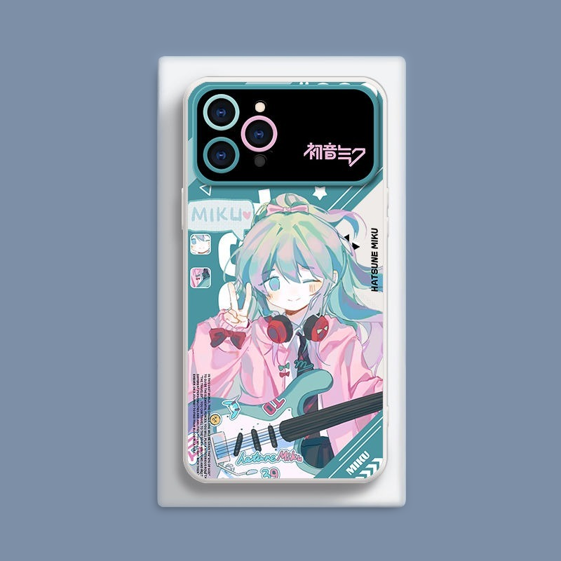 初音未來液態大視窗全包矽膠防摔軟殼-CASEZONE