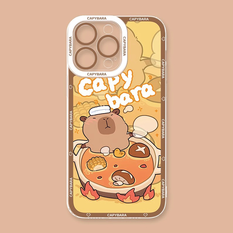 卡皮巴拉透明防摔軟殼-CASEZONE
